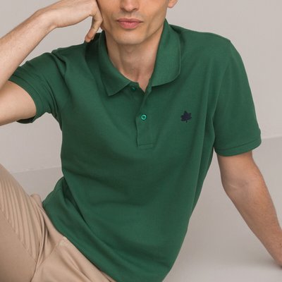 Les Signatures - Organic Cotton Polo Shirt with Short Sleeves LA REDOUTE COLLECTIONS