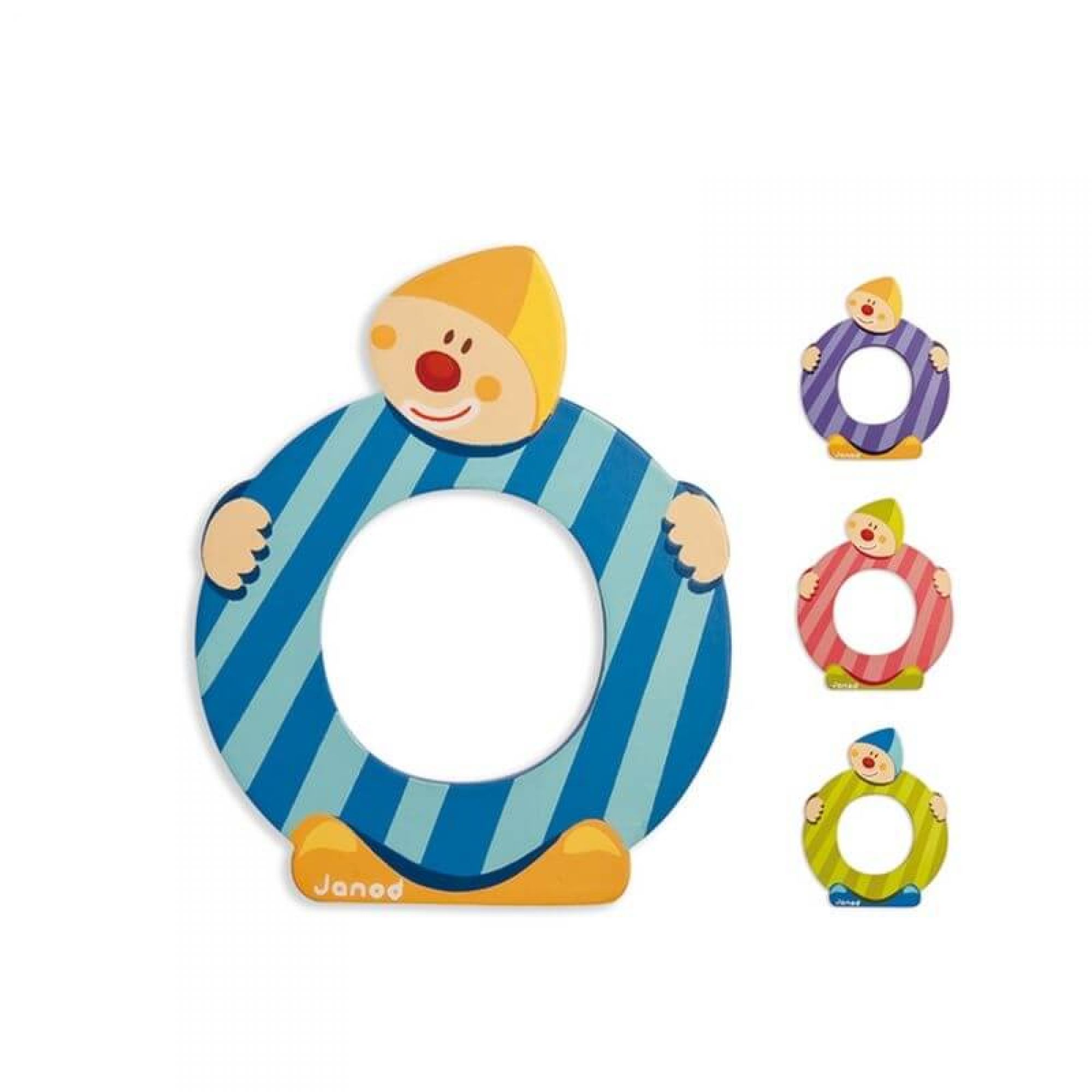 Lettre de l'alphabet Clown O, JANOD