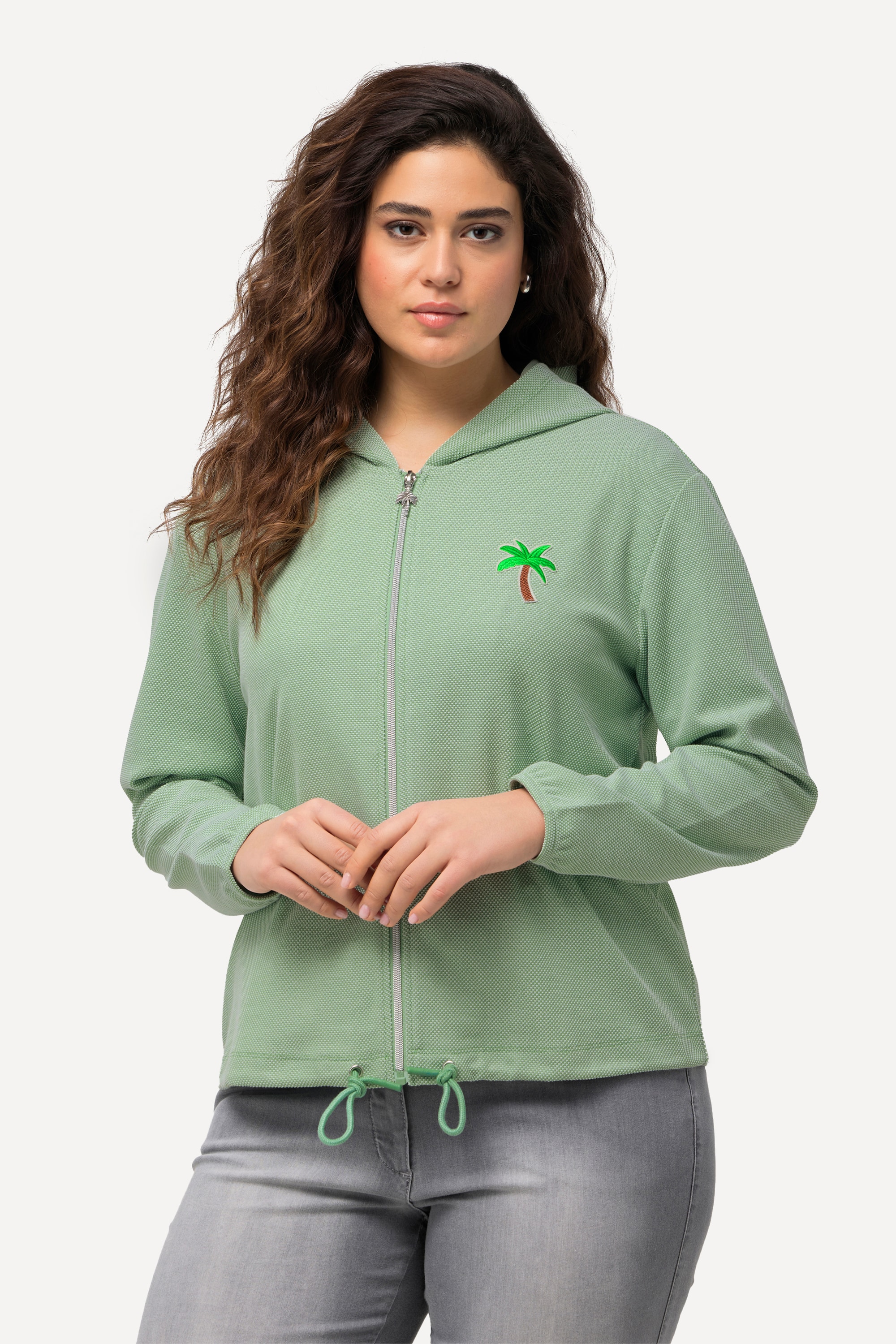 Veste à capuche en molleton piqué, ULLA POPKEN
