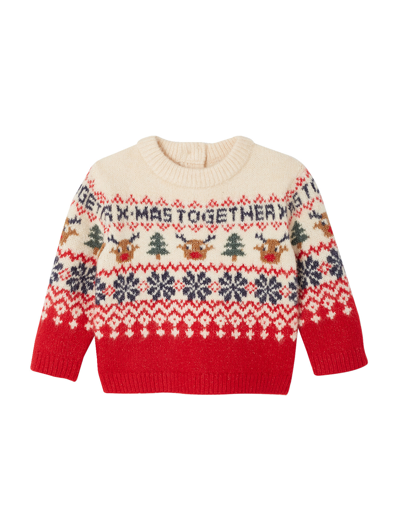 Pull de Noël mixte Capsule Famille, VERTBAUDET