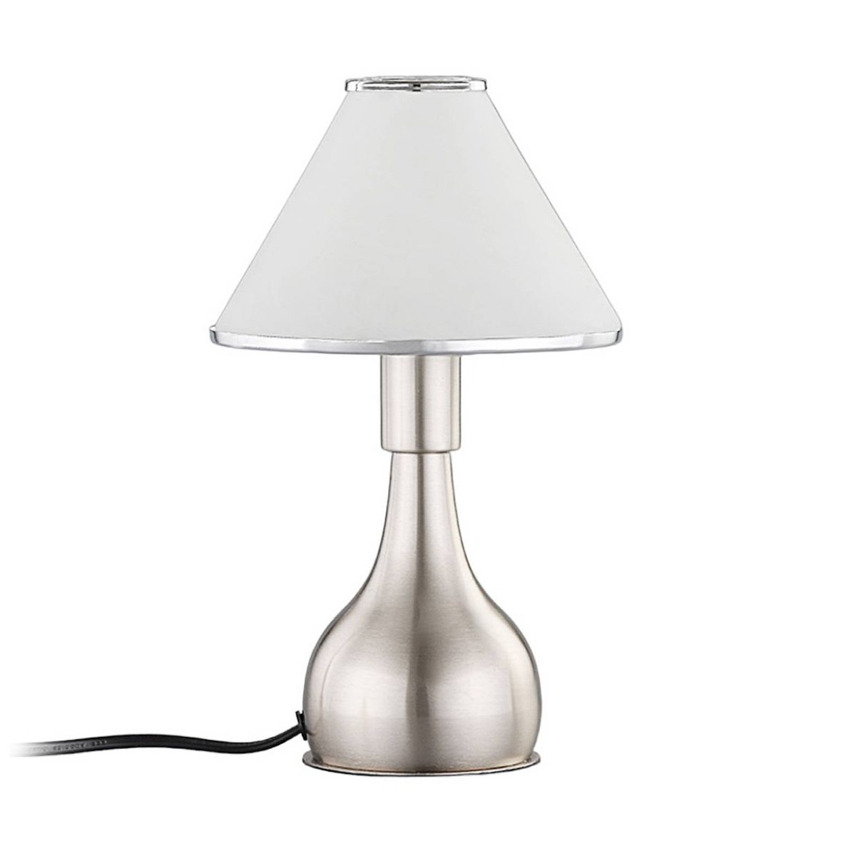 Lampe à poser en métal moderne, ellen Couleur blanc albâtre