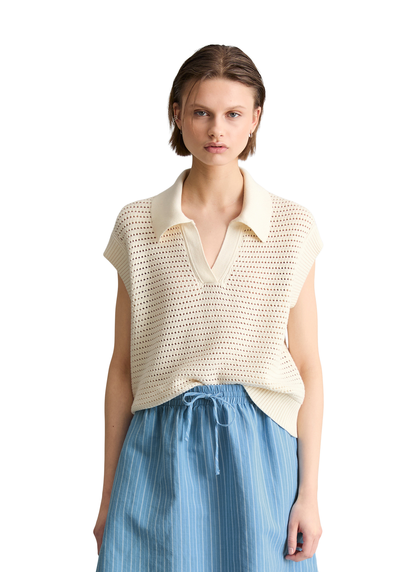 Pull-over régulier en coton organique, MARC O’POLO DENIM