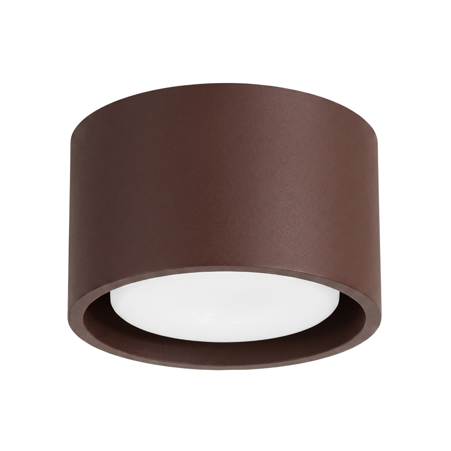 Plafonnier Aluminium Marron Gx53 1 MODO, EDEN