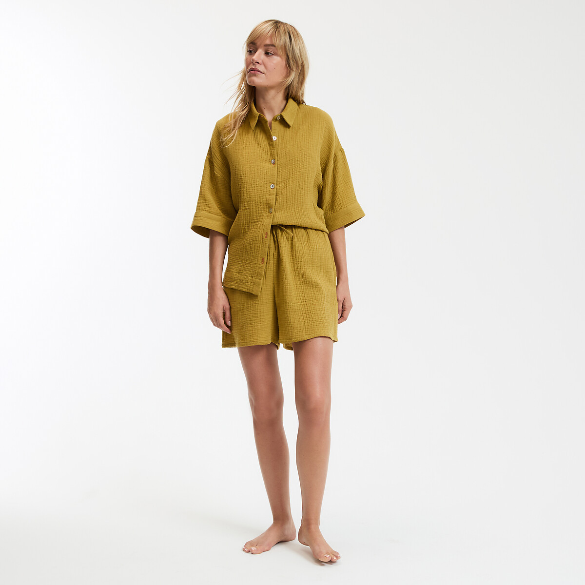 Pyjashort en gaze de coton