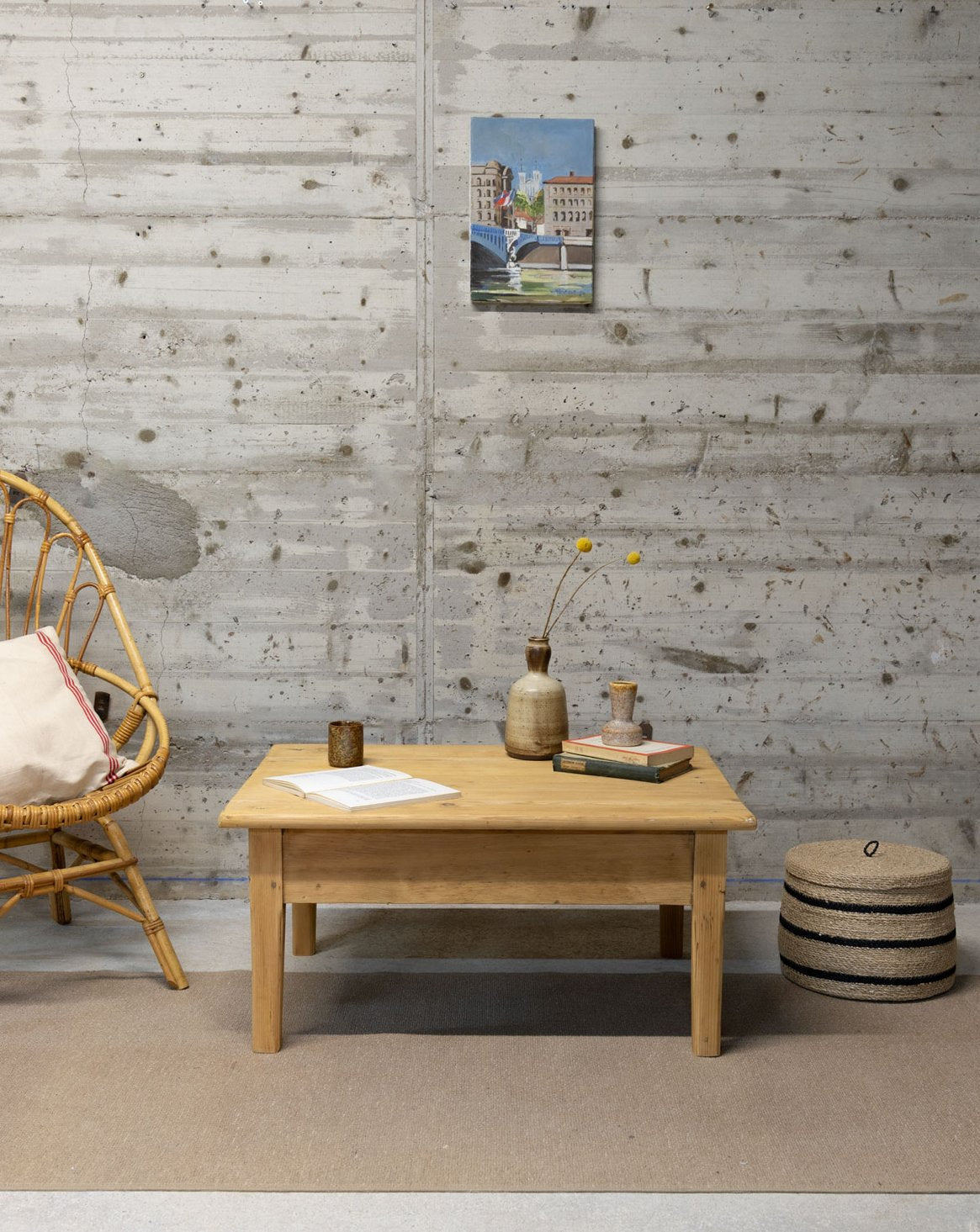 Petite table basse en bois Léonie N°991 - Bon état, DEBONGOUT
