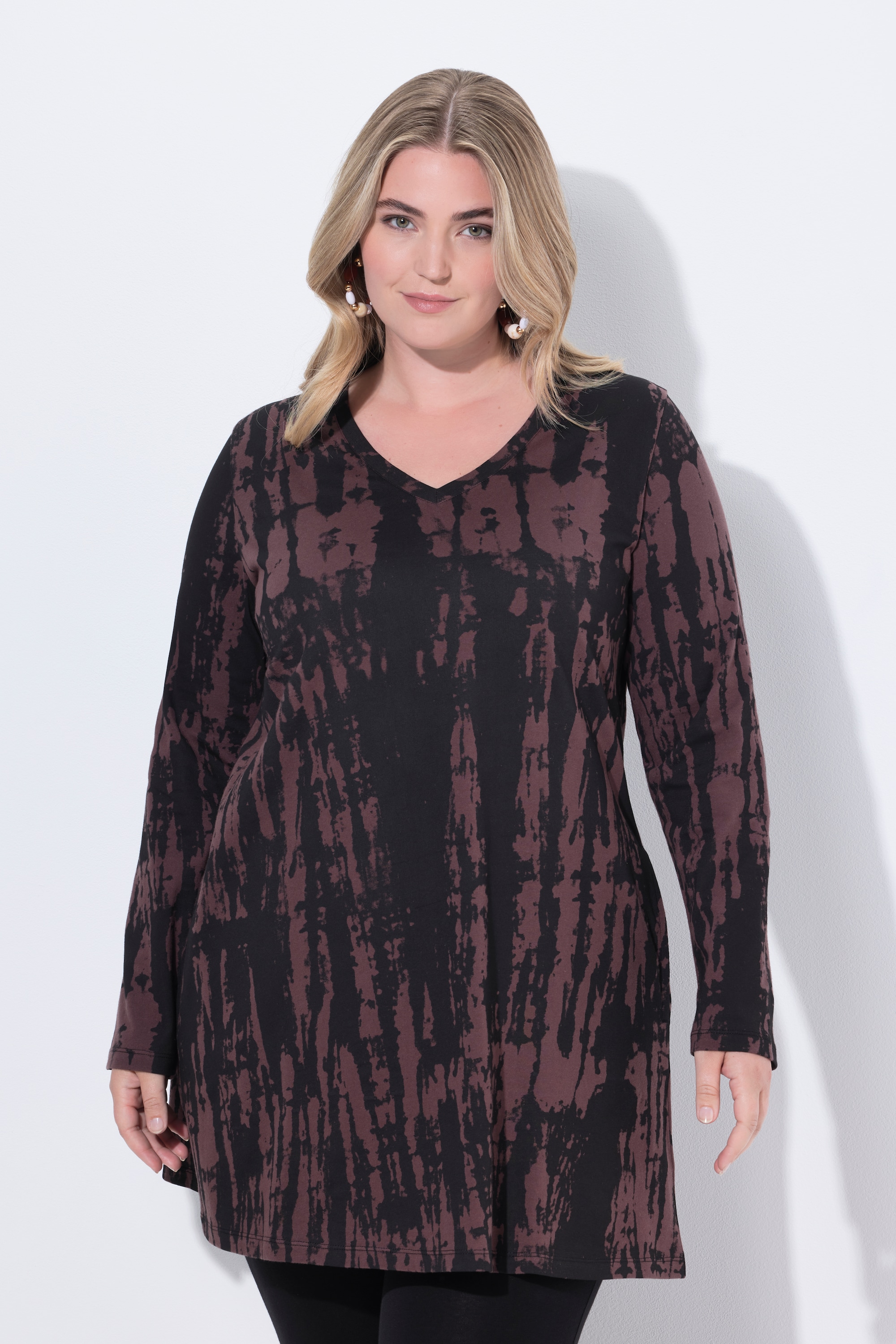 T-shirt long avec dégradé de couleurs, ULLA POPKEN