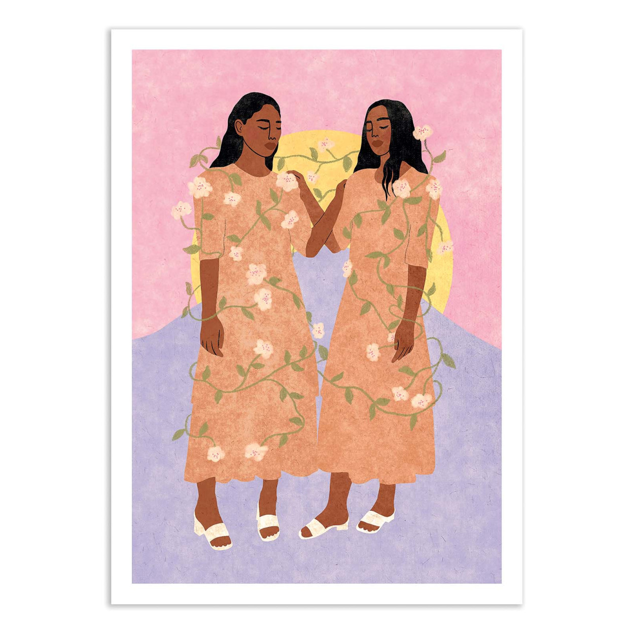 Affiche d'art - Moon sisters - Lemon Fee, WALL EDITIONS