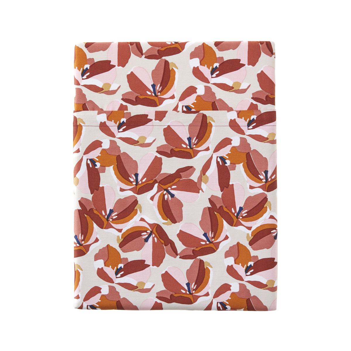 Drap plat imprimé en percale de coton, ALLEGORIA, ESSIX