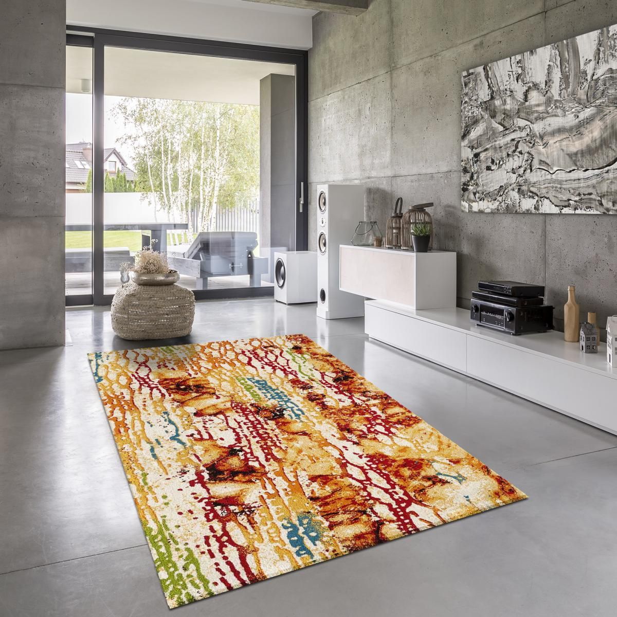 Tapis Salon Abstract 1 Multicolore Un Amour De Tapis La Redoute