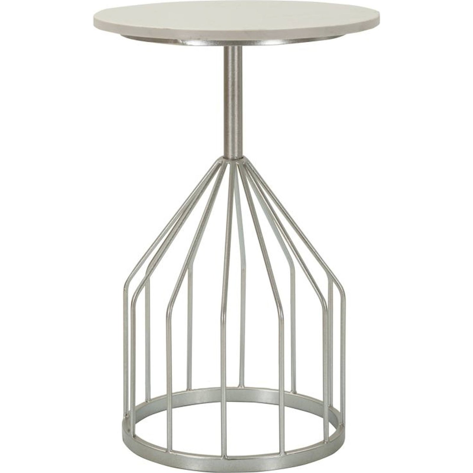 Table d'appoint ronde en marbre et fer GLAM, RECOLLECTION
