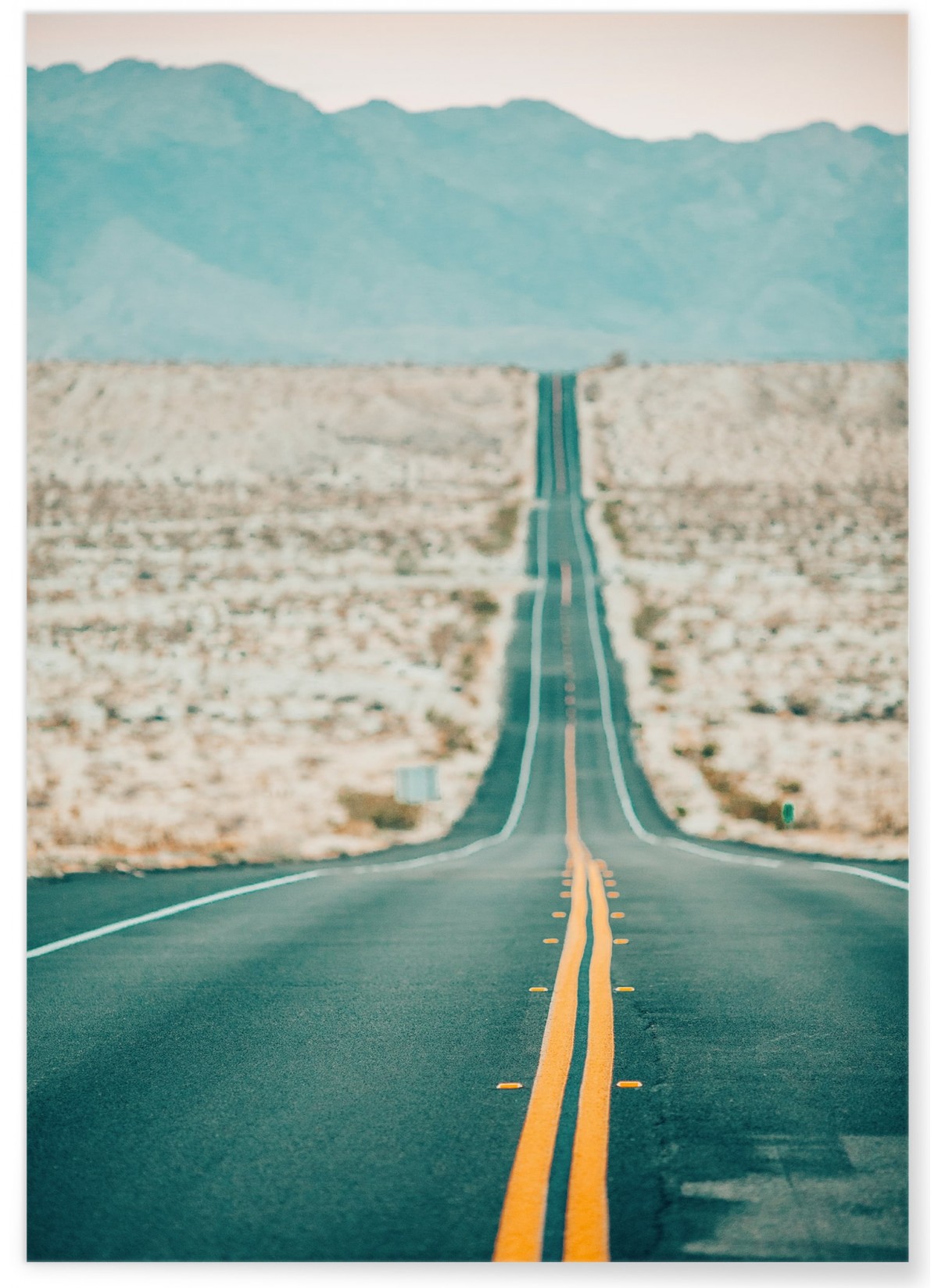Affiche Nature Desert Road, L'AFFICHERIE