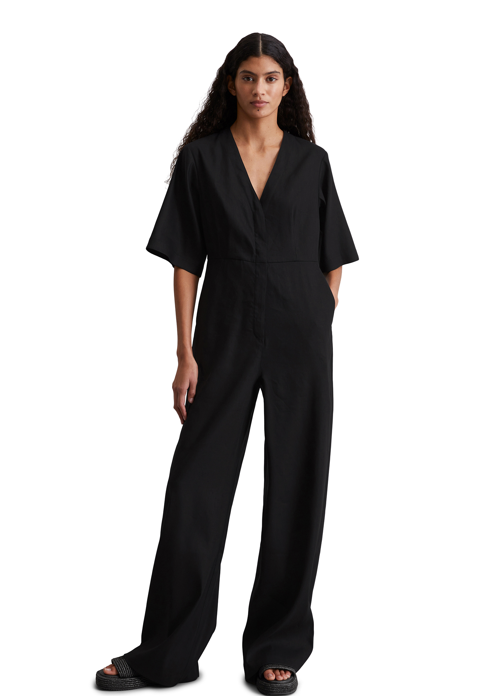 Overall regular en lin-viscose stretch, MARC O'POLO