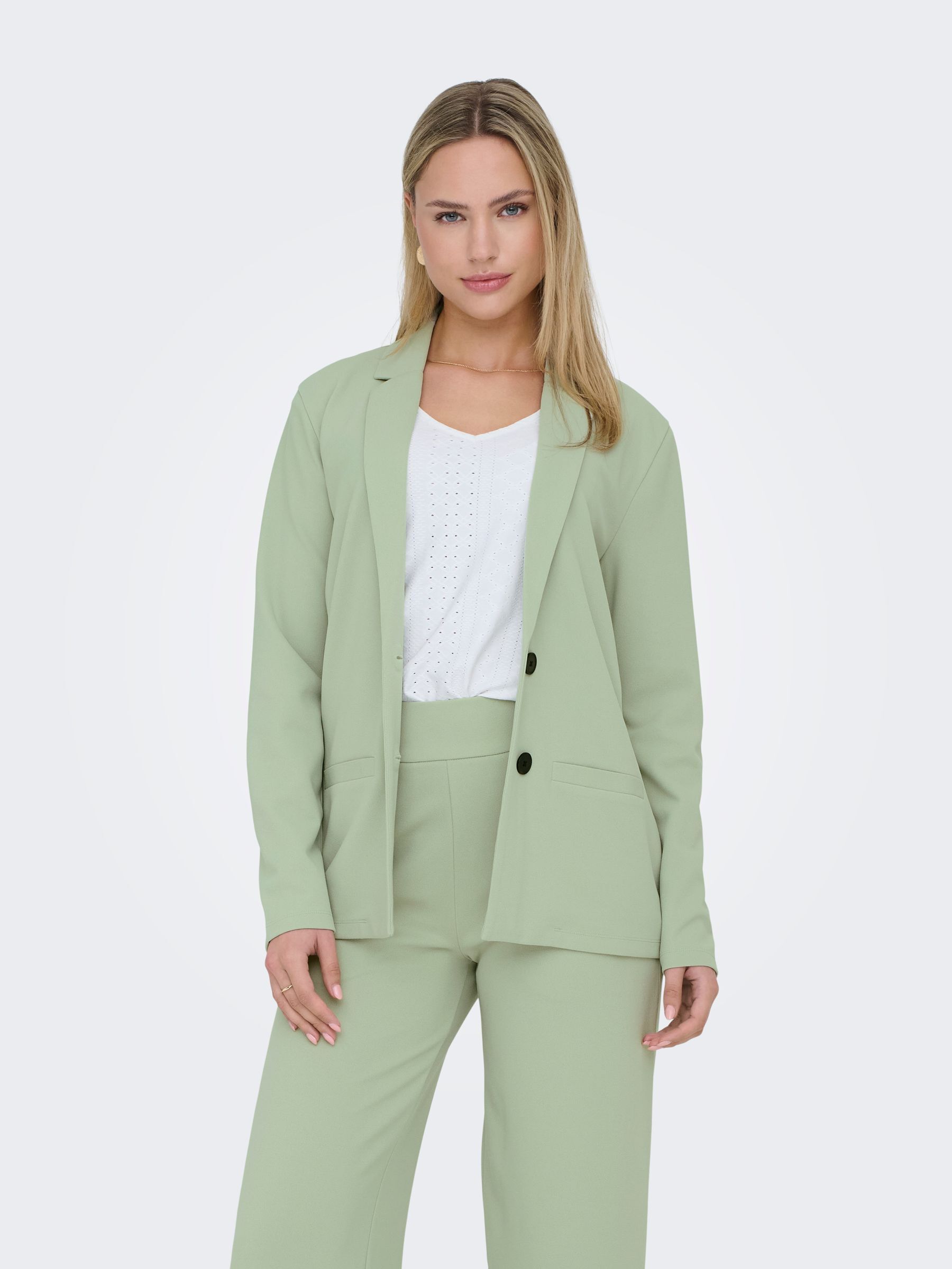 Blazer long, boutonné, JDY