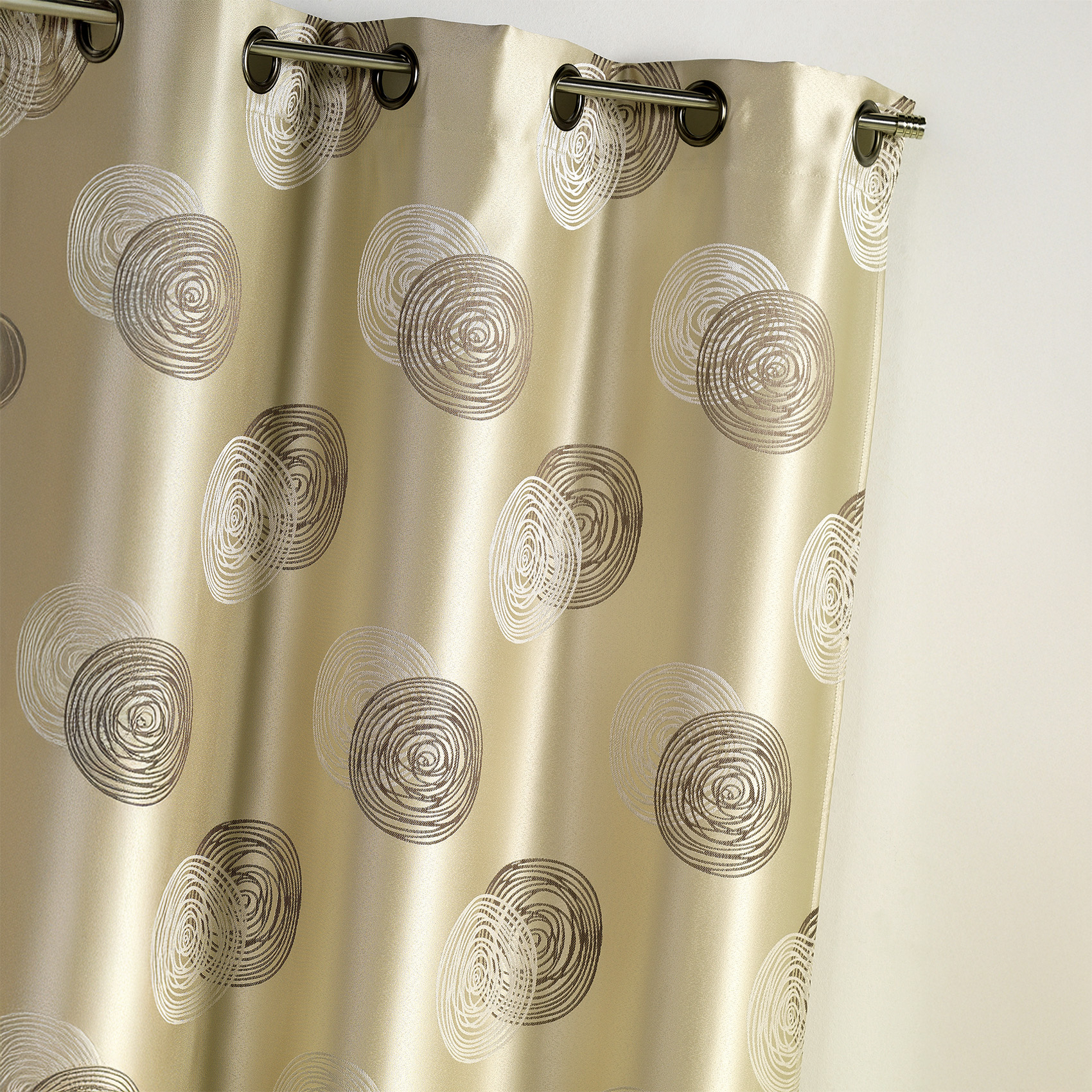 Rideau Jacquard 'Ronds Superposés', HOME MAISON