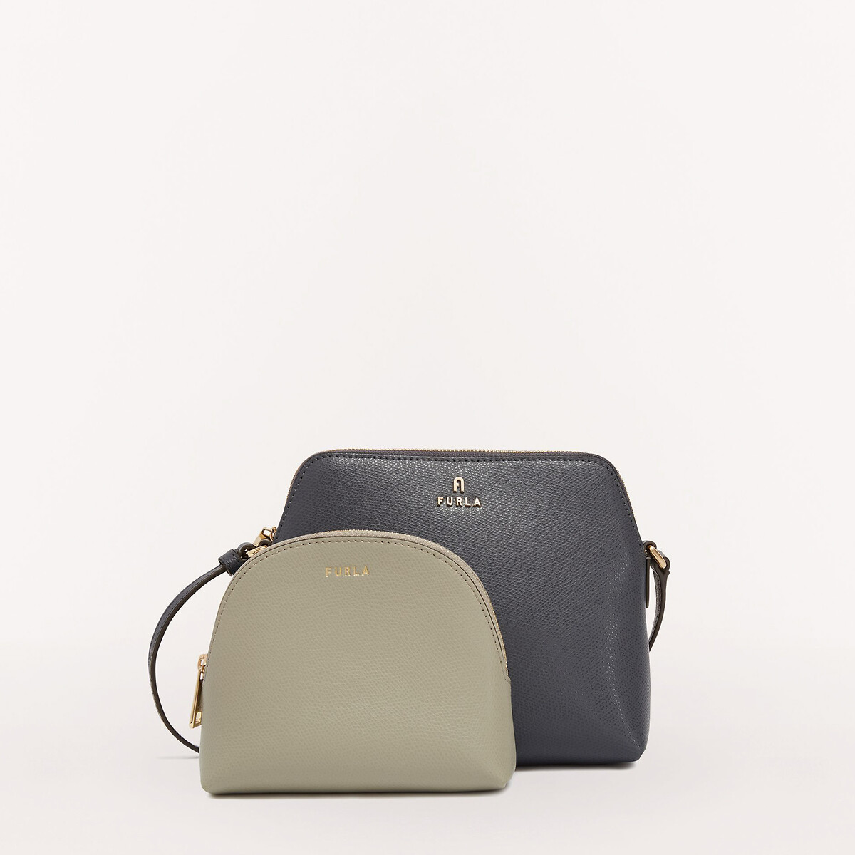 camelia mini crossbody bag and pouch in leather