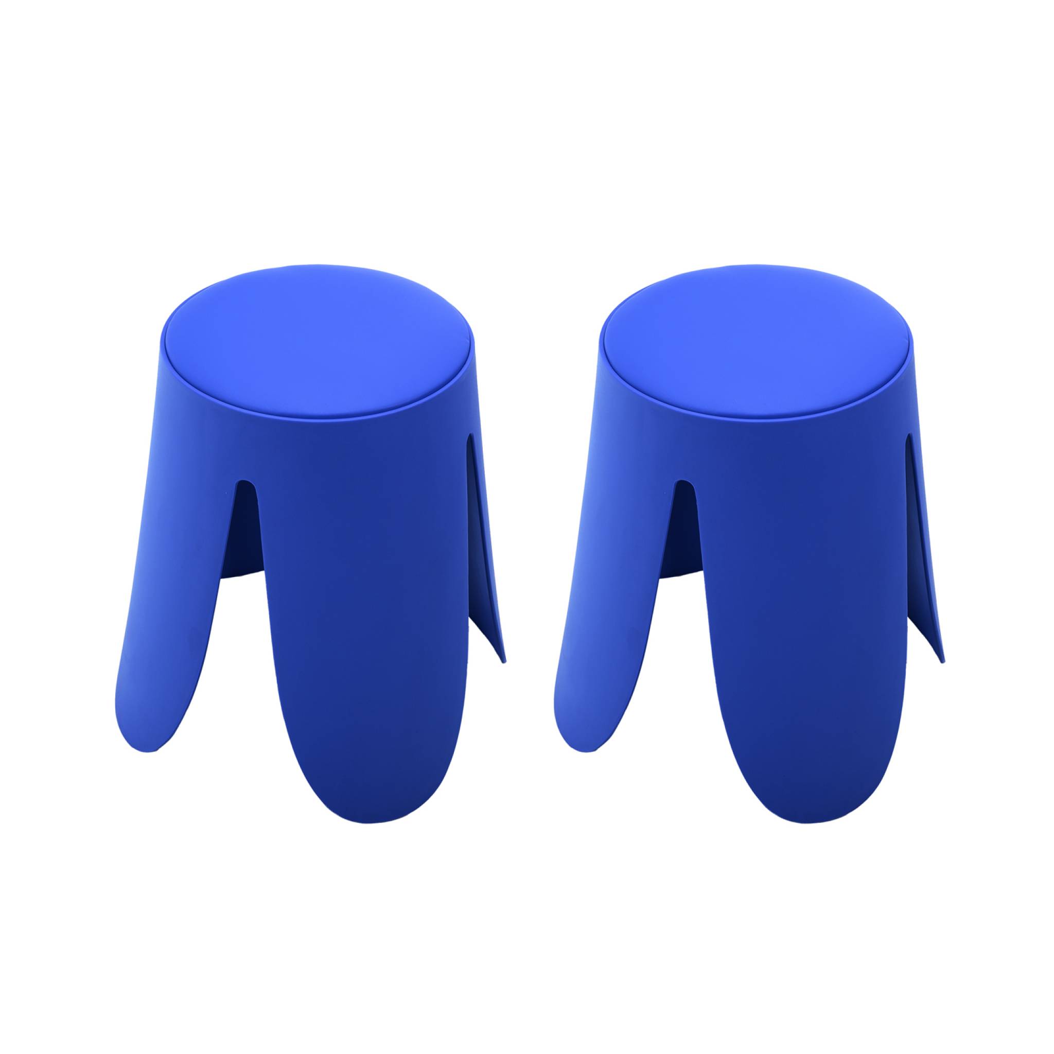 Tabouret empilable simili cuir (lot de 2) NIKI, SWEEEK