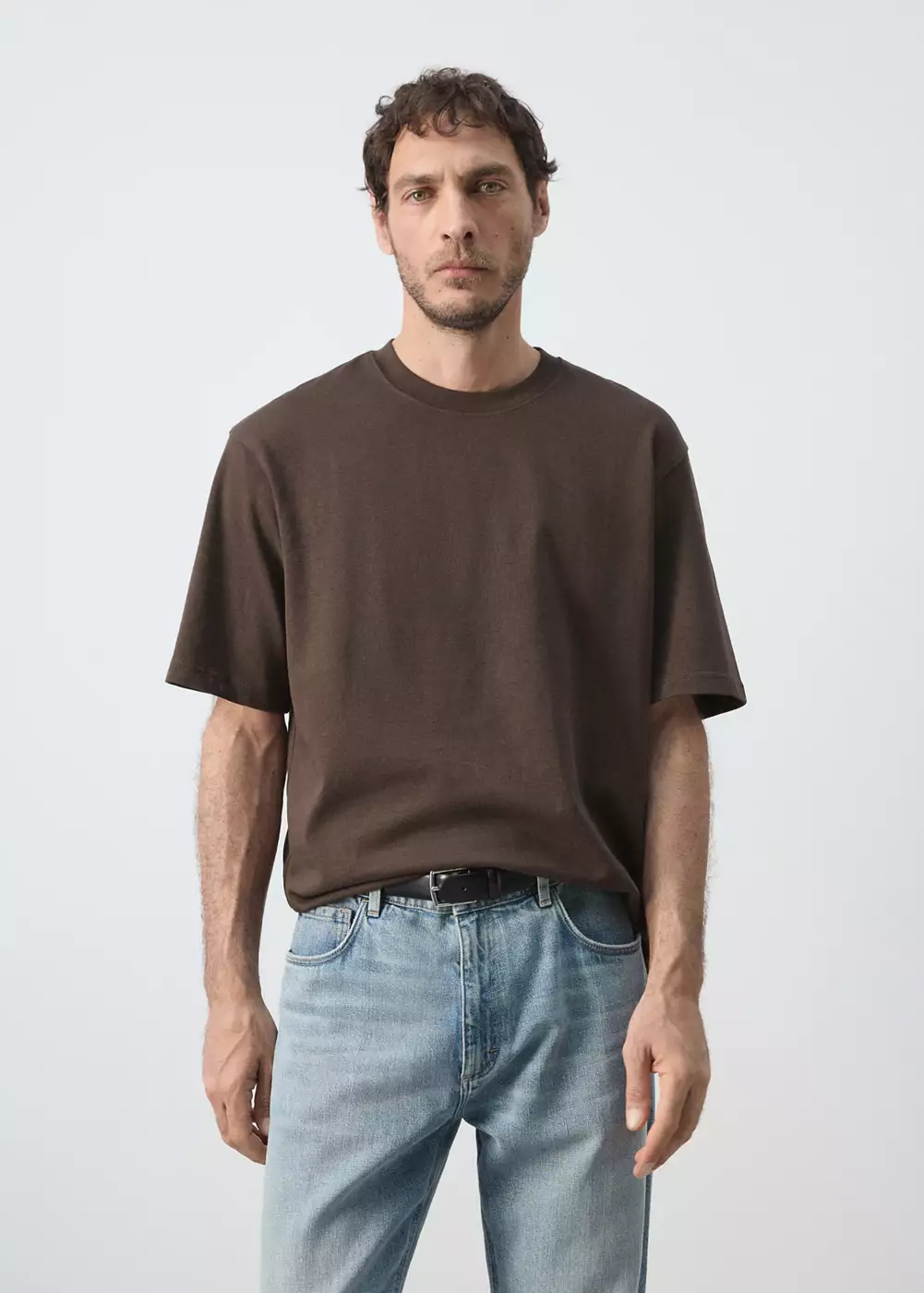 T-shirt relaxed fit 260 g/m², MANGO MAN