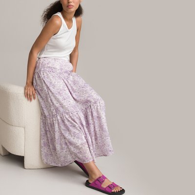 Floral Print Maxi Skirt LA REDOUTE COLLECTIONS
