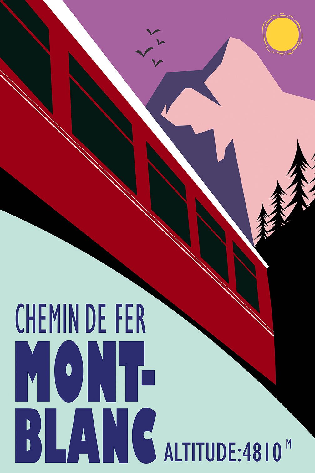 Tableau terminus chamonix 4810m, HEXOA