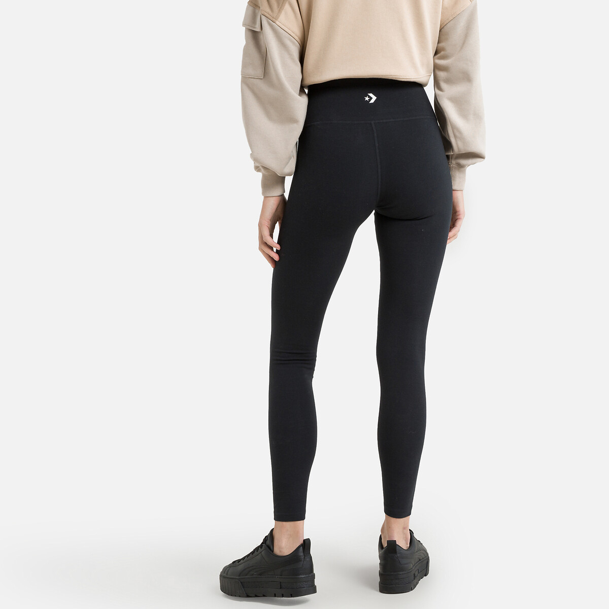Sportswear essential leggings with logo print and high waist
