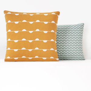 Irun Geometric Cotton Pillowcase LA REDOUTE INTERIEURS image