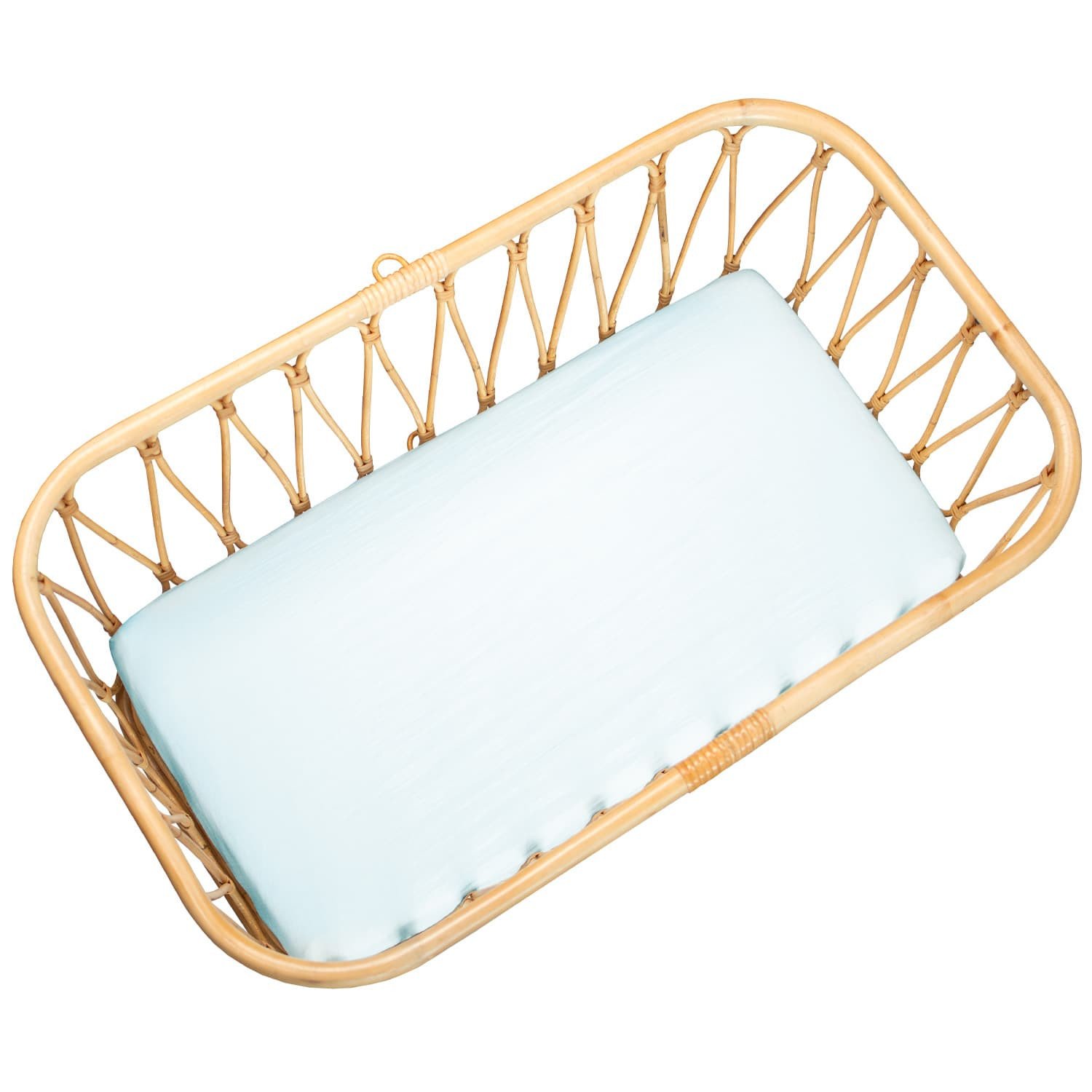 Drap housse berceau en gaze de coton à carreaux MAISON SEVIRA, SEVIRA KIDS
