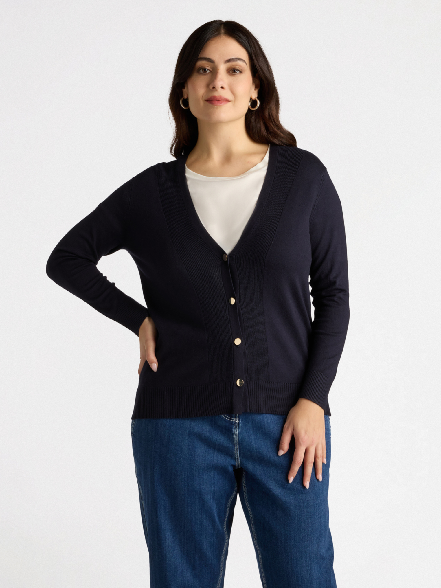 Cardigan col V, FIORELLA RUBINO