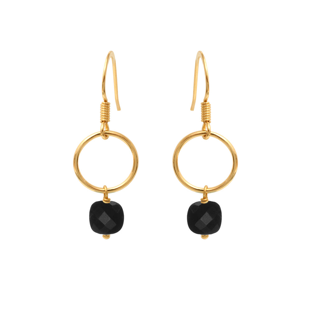 Boucles d'oreilles fidji onyx, CAROLINE NAJMAN