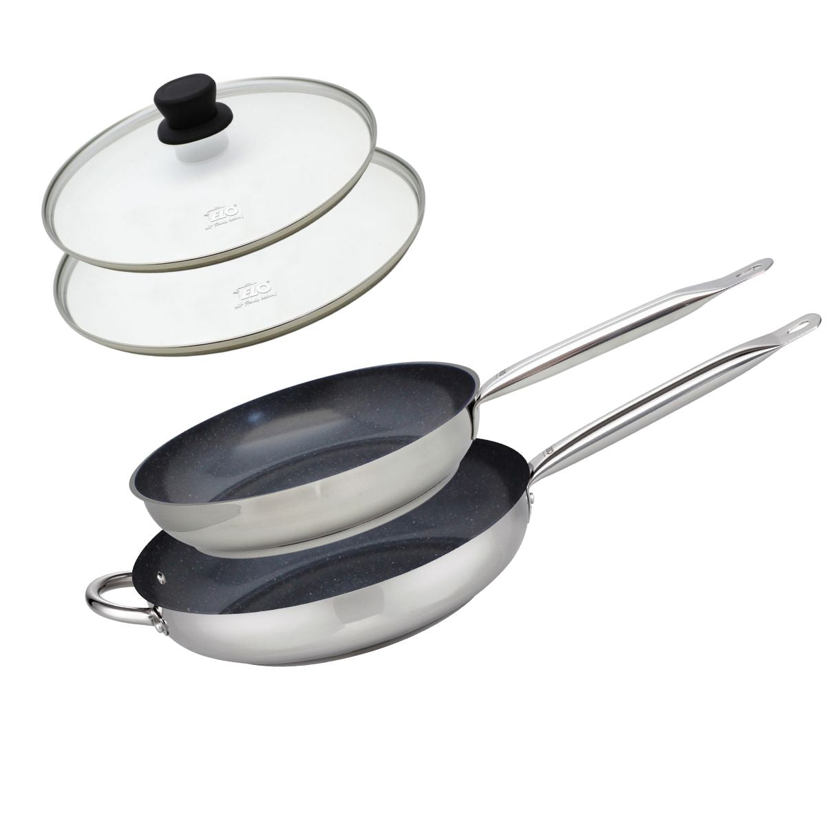Lot 2 poêles de cuisson avec revêtement céramique sans PFAS, ELO