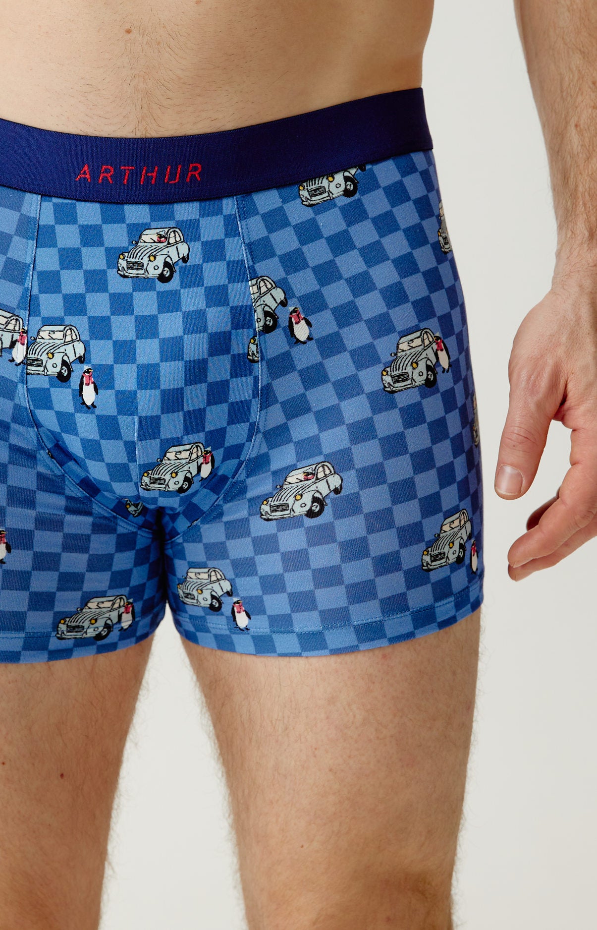 Boxer en jersey de coton imprimé Lent au démarrage, ARTHUR