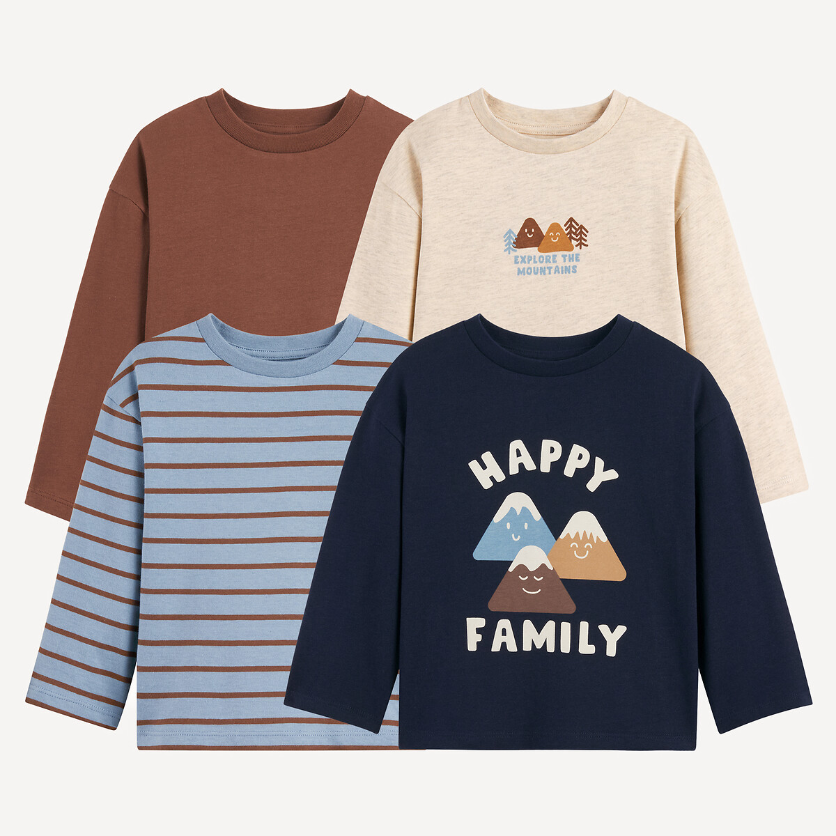 Lot de 4 T-shirts manches longues
