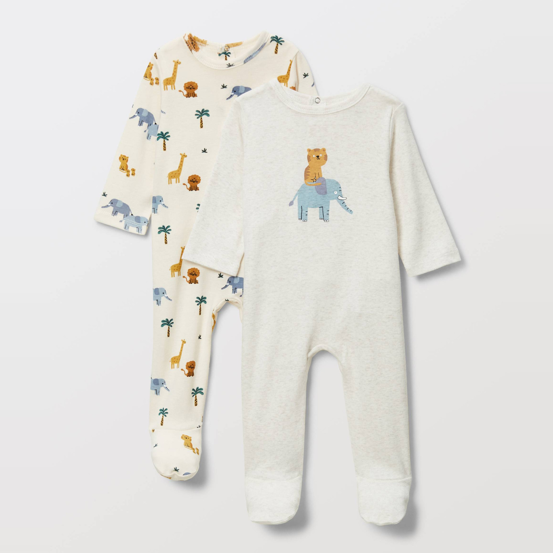 Lot de 2 dors-biens imprimés en coton BIO GOTS, BOUT'CHOU