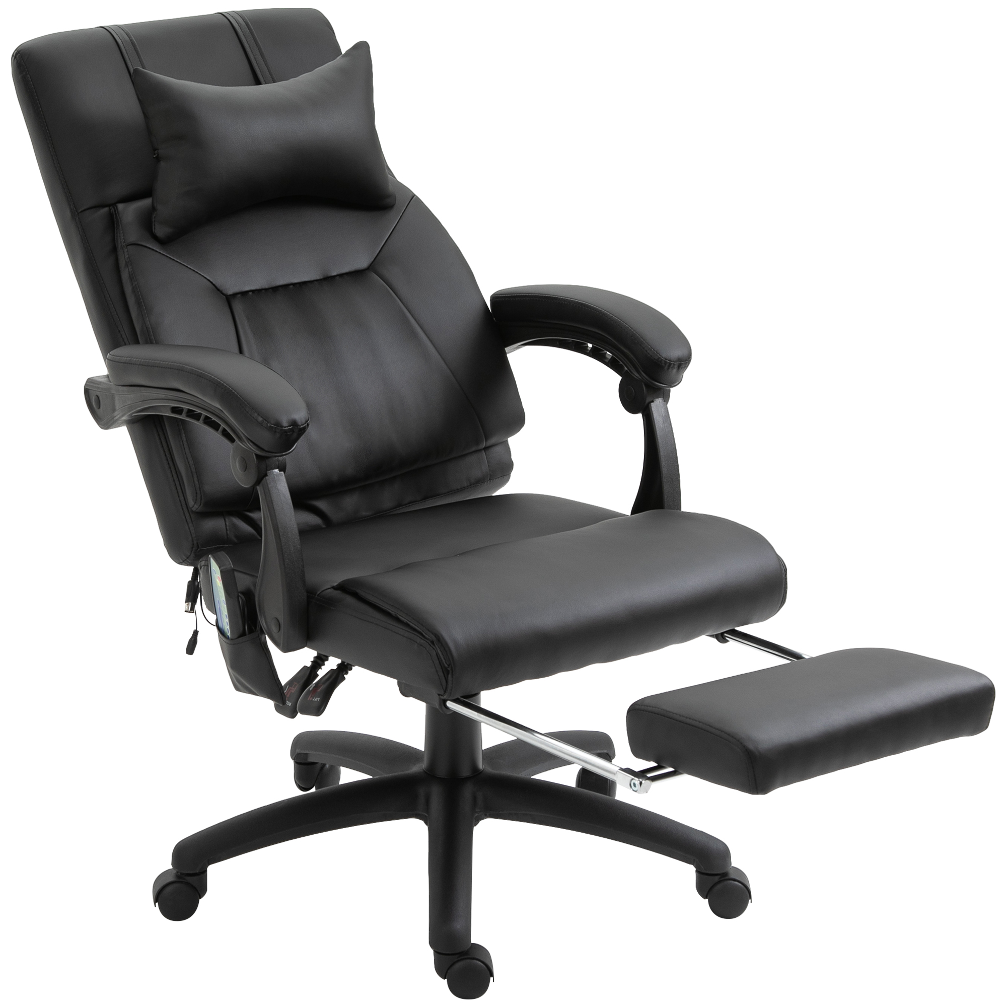 Fauteuil de bureau avec fonction massage, HOMCOM