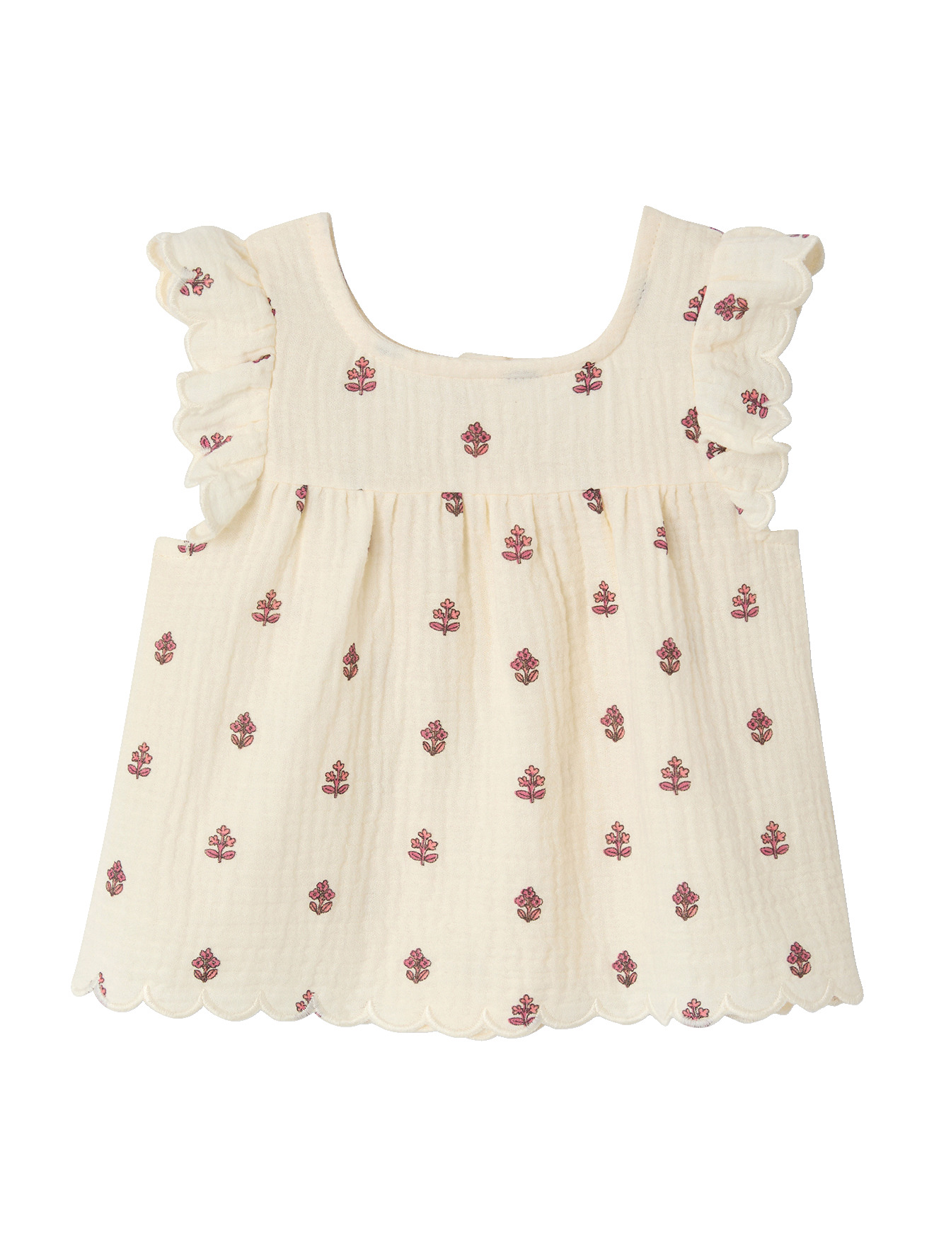 Blouse imprimée sans manche, VERTBAUDET
