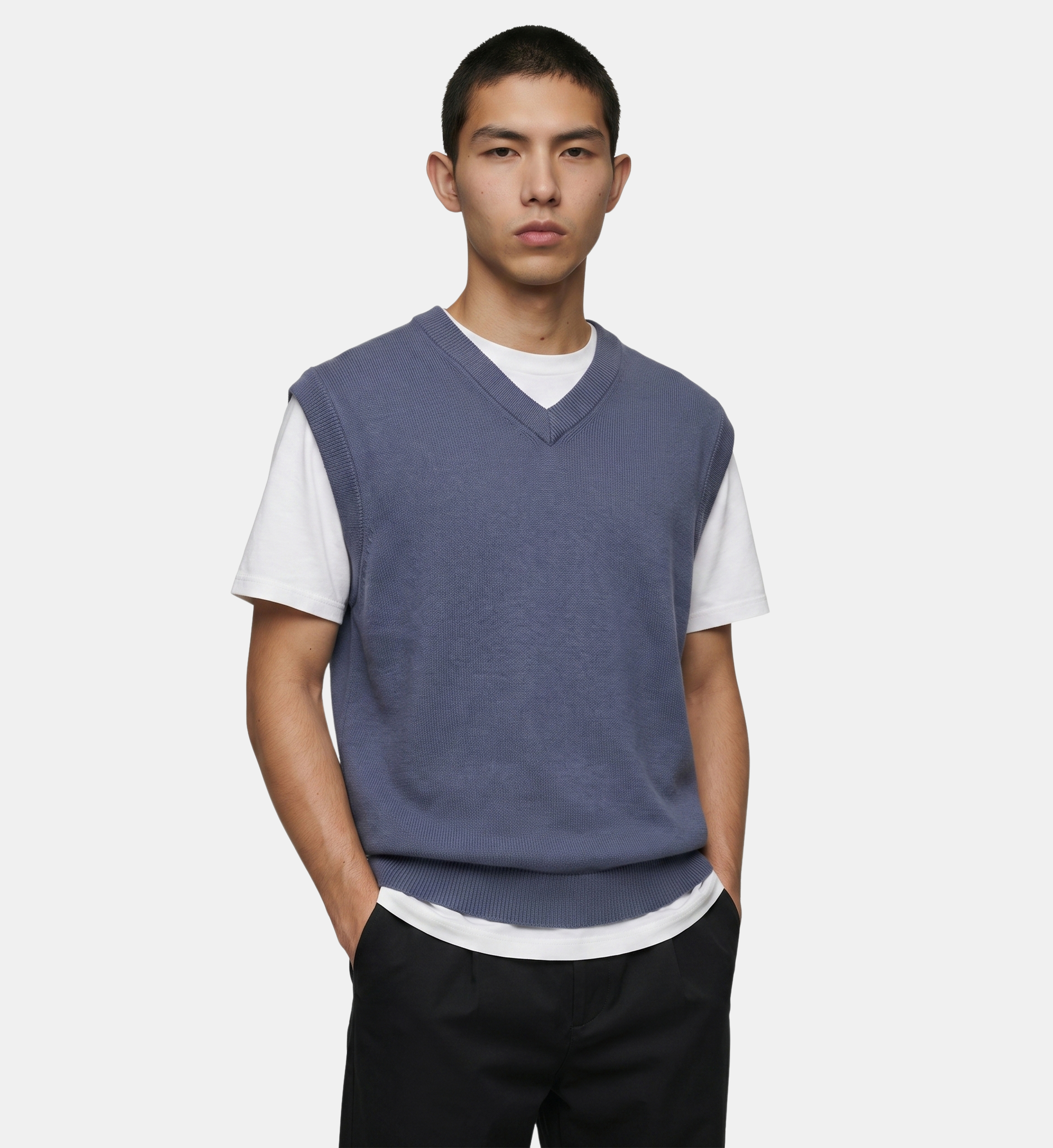 Pull rebard sans manches en laine, GALERIES LAFAYETTE