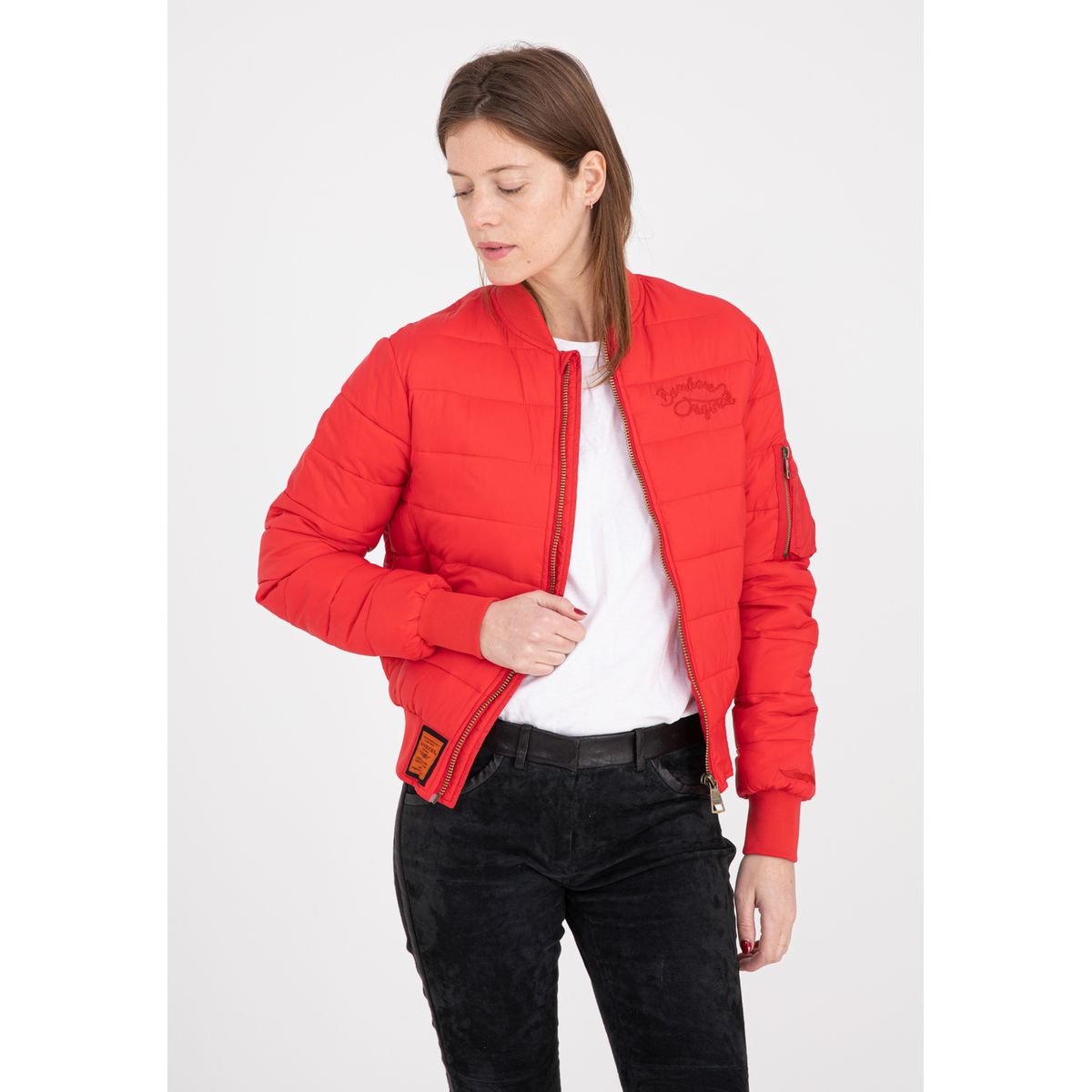 Doudoune legere rouge store