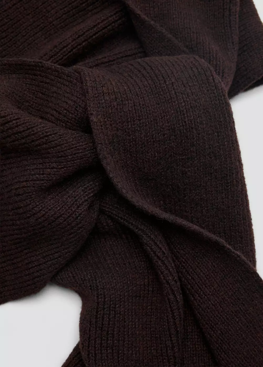 Balaclava en maille, écharpe, MANGO TEEN