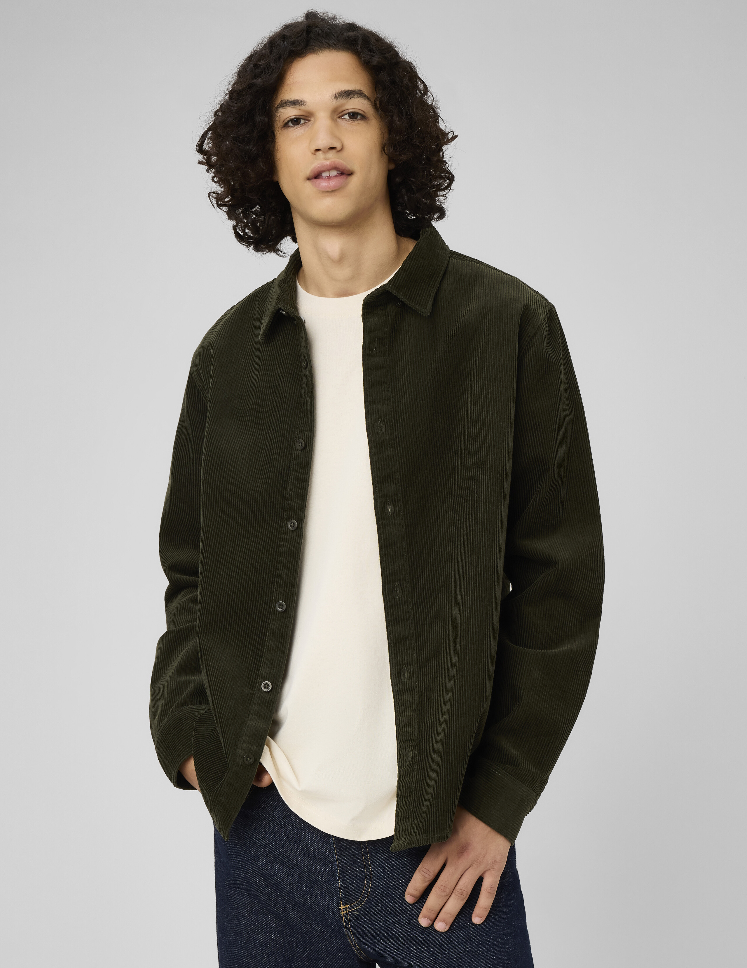 Chemise en velours côtelé, BZB