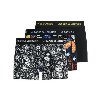 Комплект из 3-х трусов-боксеров с цветочным принтом JACK & JONES
