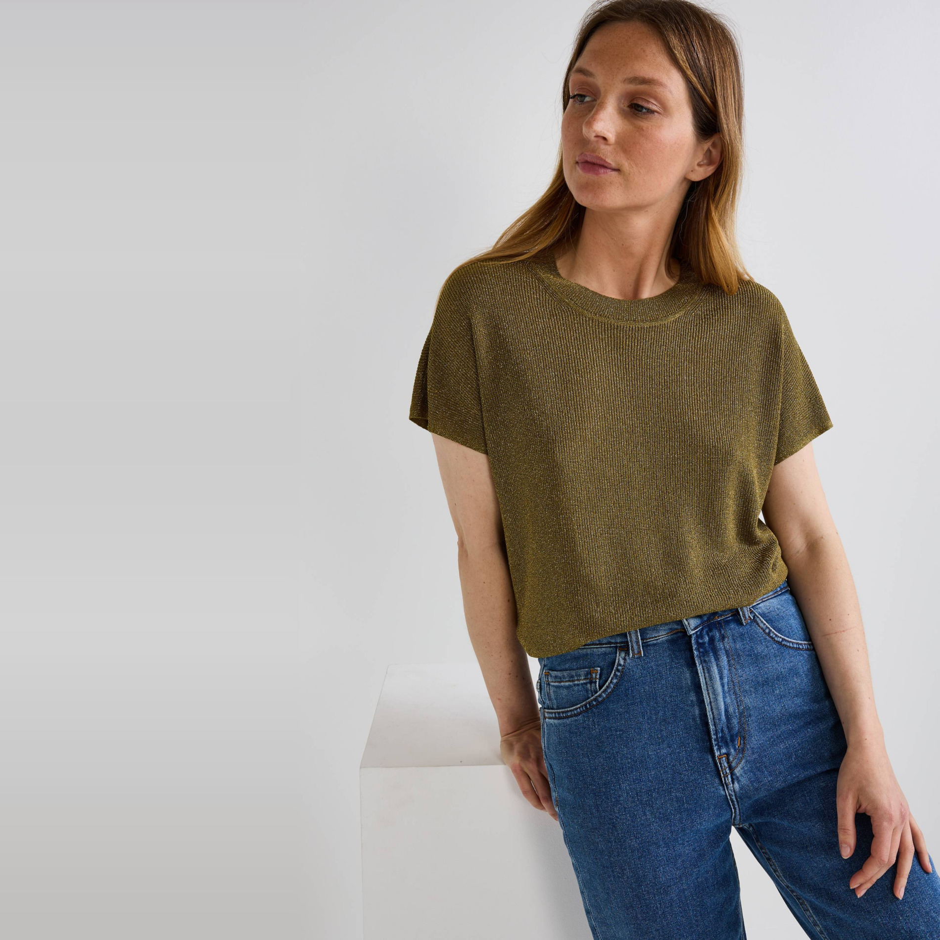 Pull sans manche métallisé, MONOPRIX
