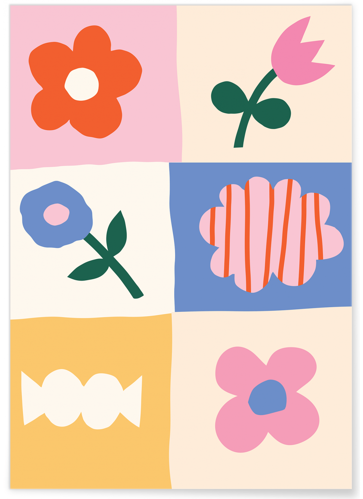 Affiche Abstract flowers, L'AFFICHERIE