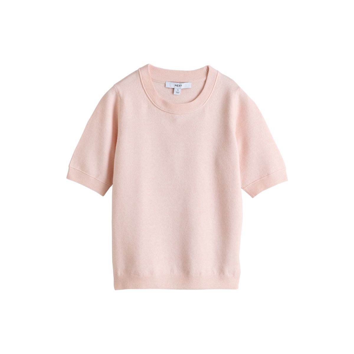 T-shirt en maille douce à manches courtes, NEXT
