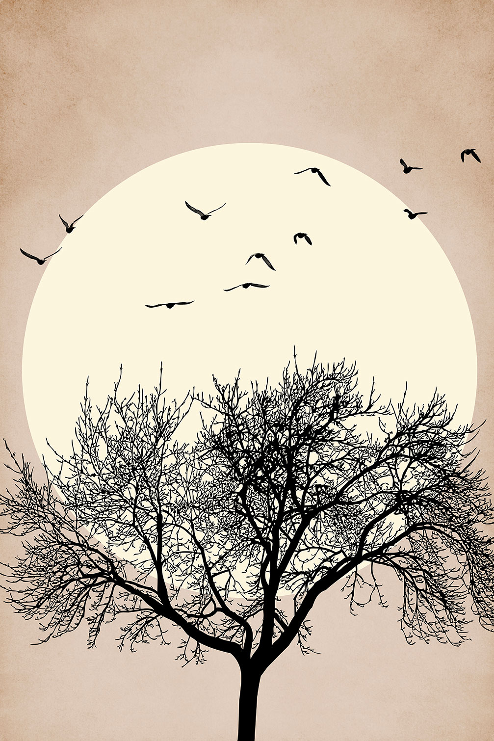 Tableau dessin Arbre scintillant, HEXOA