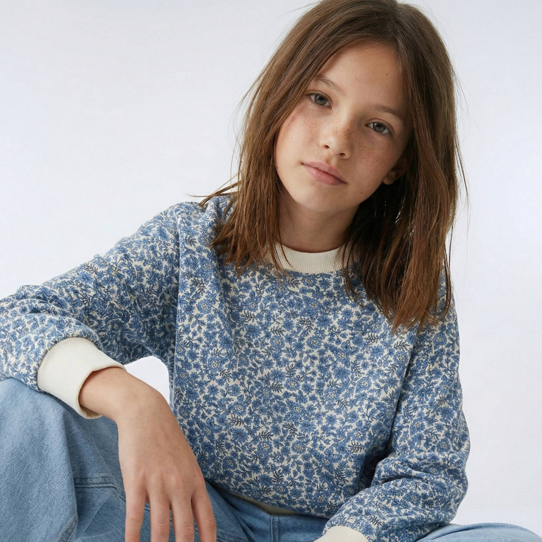 Sweat imprimé en coton, MONOPRIX