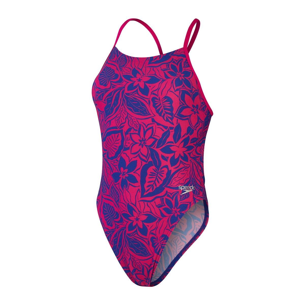 Image of Tie-Back Pool Swimsuit in Floral Print