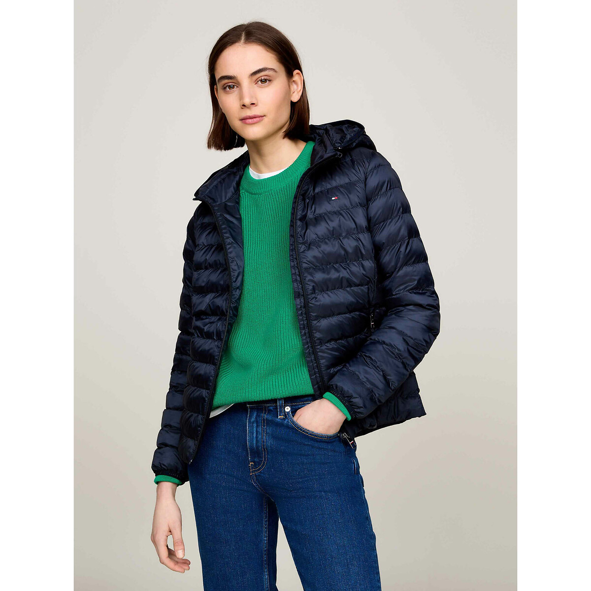 Doudoune manches longues avec capuche, TOMMY HILFIGER