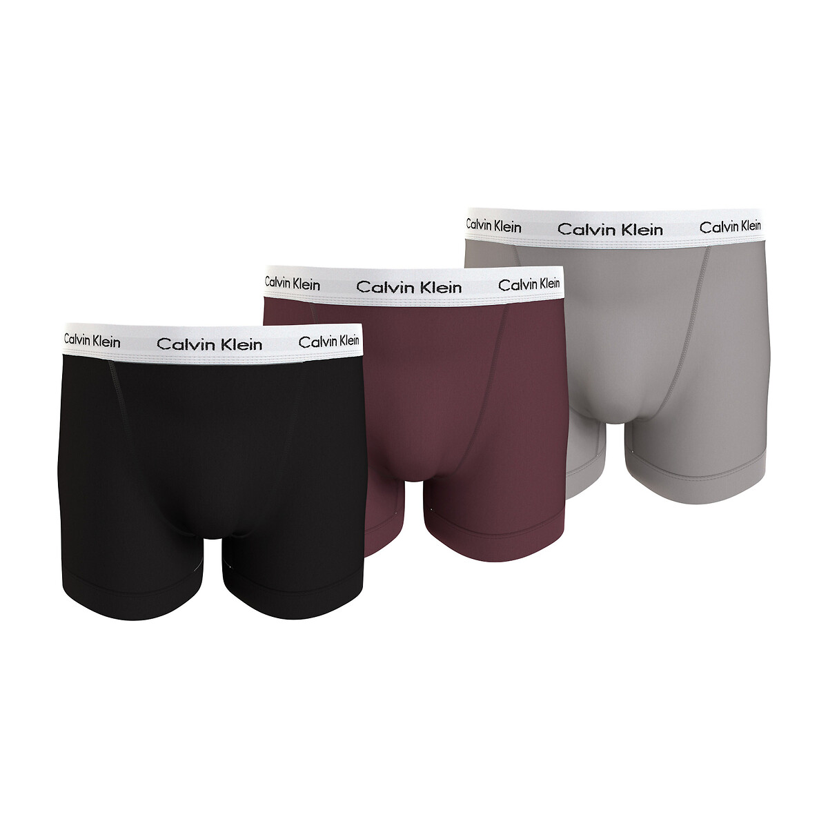 Set van 3 lange boxershorts Calvin Klein Underwear La Redoute