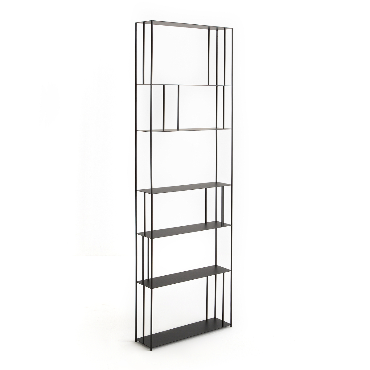 Product photograph of Parallel Xl Slim Metal Bookcase H240cm from La Redoute UK