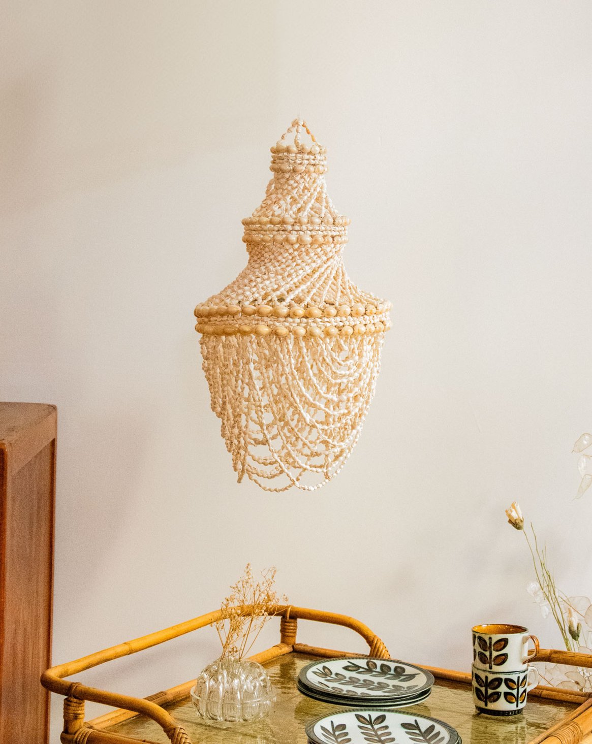 Suspension en coquillages Sonia N°257 - Bon état, DEBONGOUT