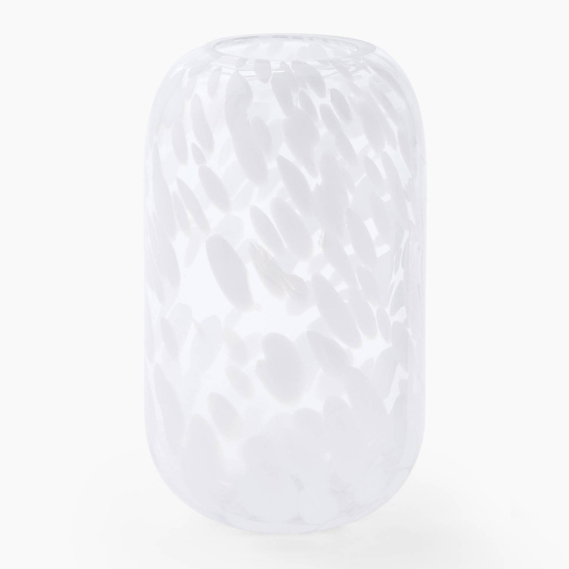 Vase tacheté, 15xH24cm, en verre, MONOPRIX